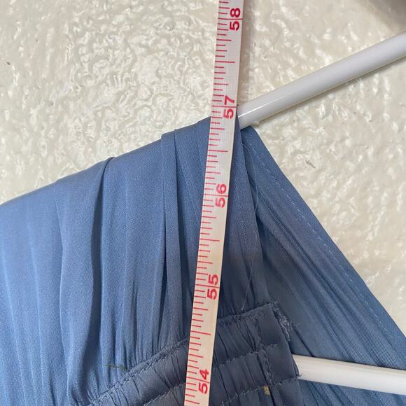 Strut & Bolt Satin Colorblock Maxi Dress Size Medium Feminine Dainty - Picture 4 of 6